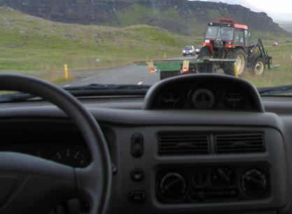 Common sight on the roads in Iceland